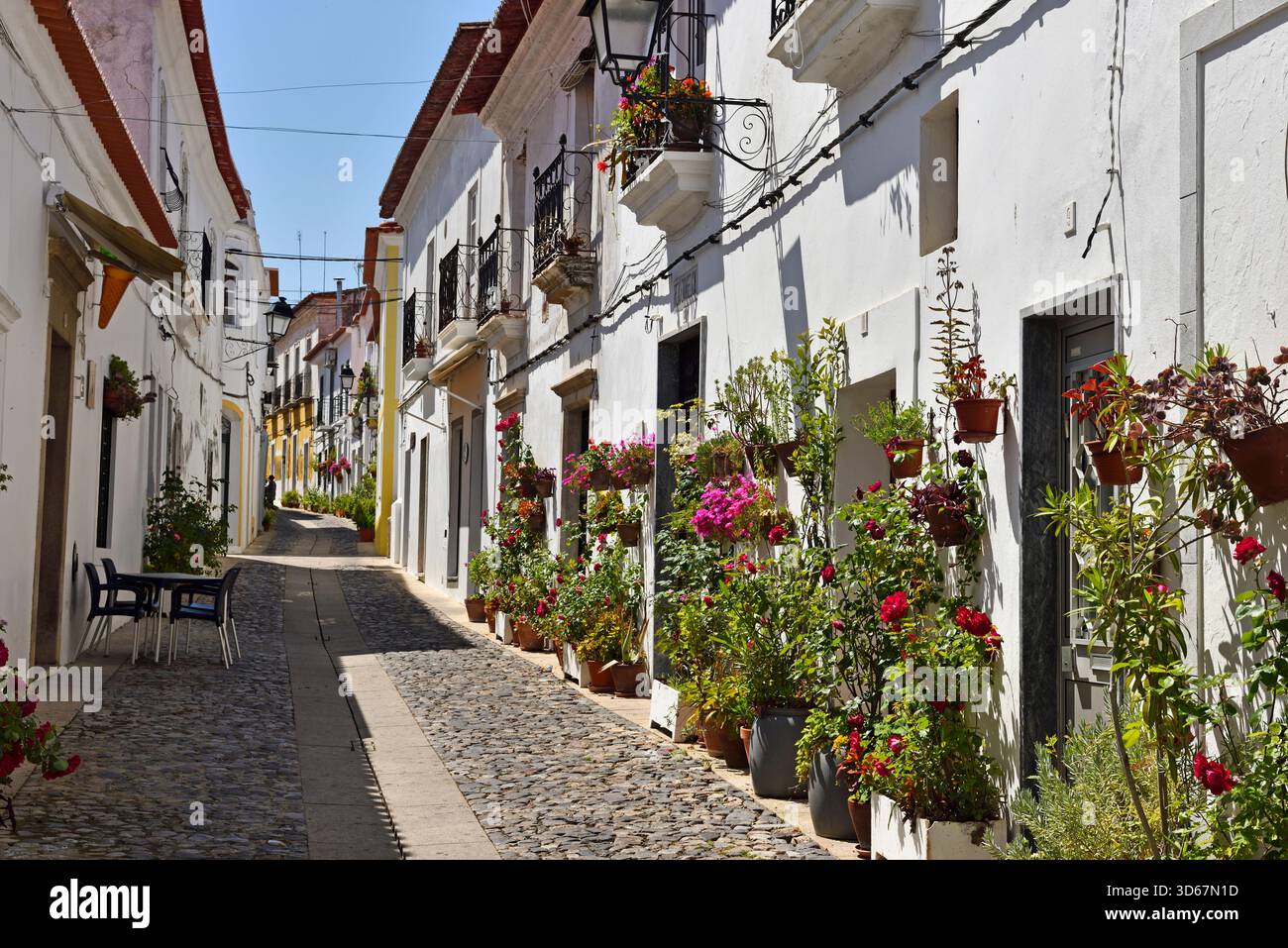 Street of Moura, Alentejo region, Portugal, southwertern Europe Stock Photo