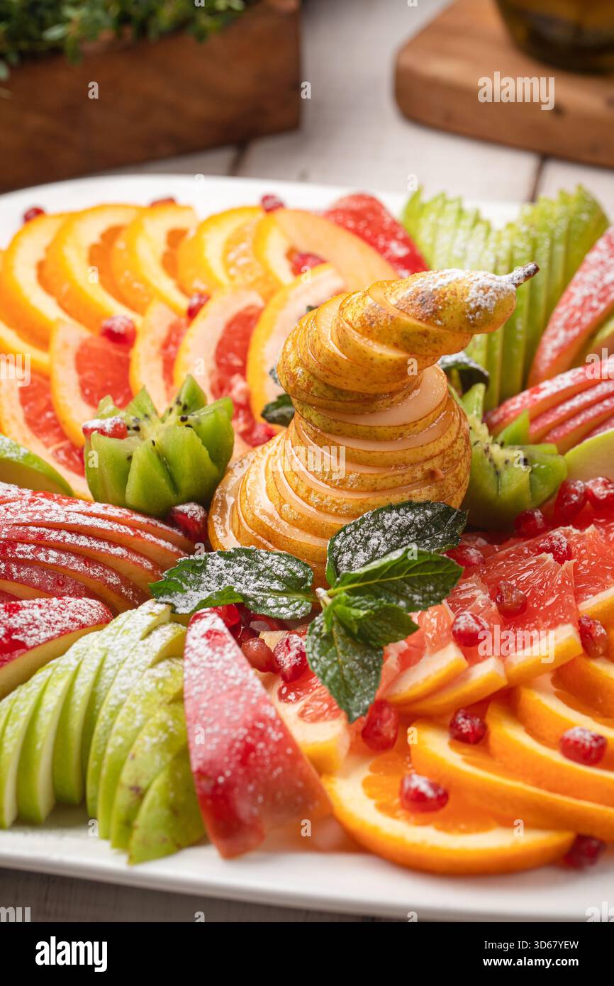 Fresh Assorted Sliced Fruit Platter Arrangement Stock Photo Alamy fresh-assorted-sliced-fruit-platter-arrangement-stock-photo-alamy