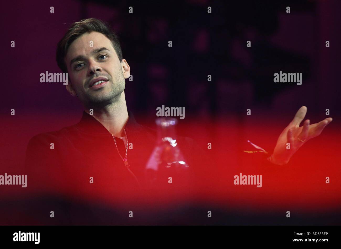 CEO of the Swedish AI startup company Anton Osika at the startup event ...