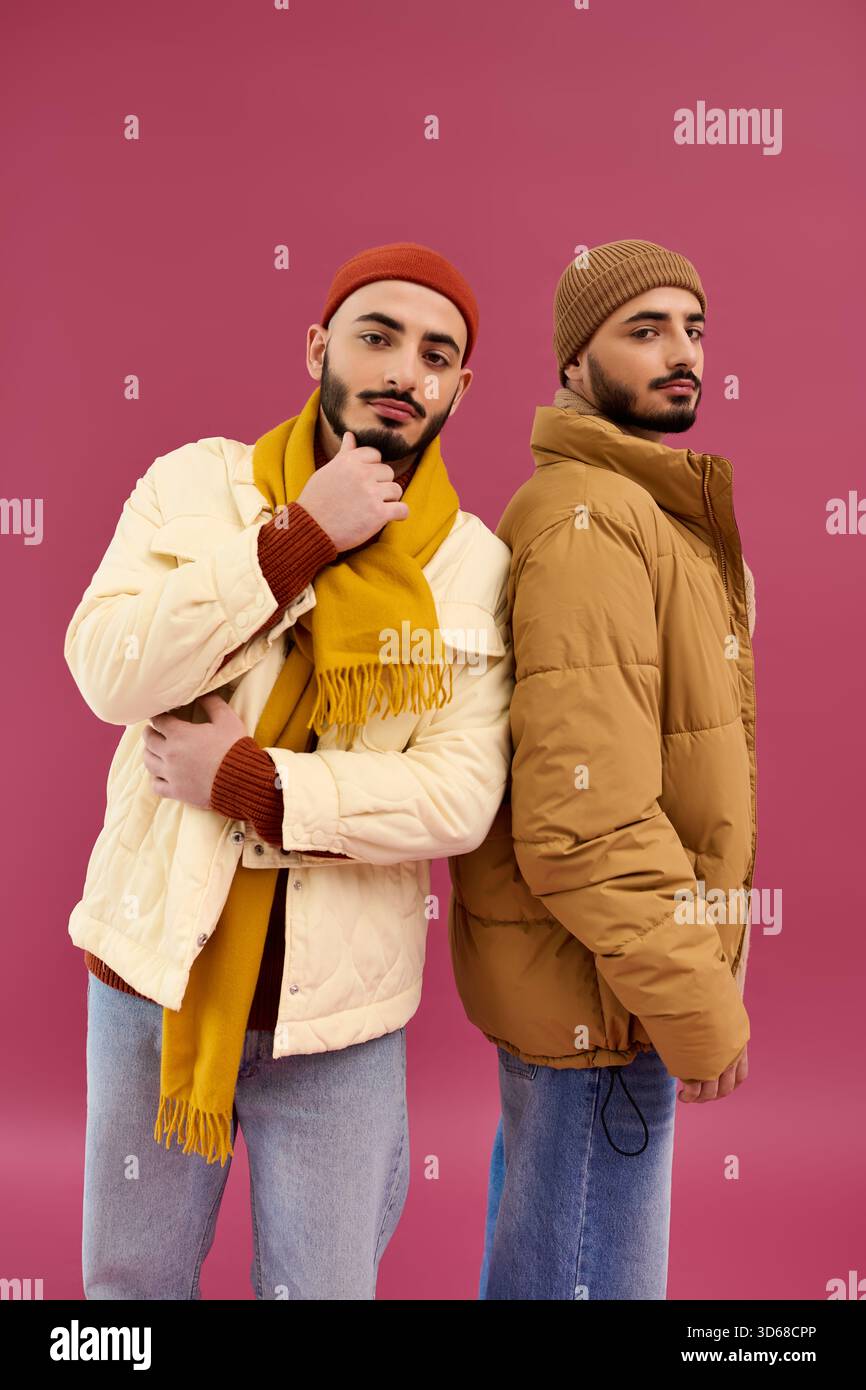 Two men wearing casual hi-res stock photography and images - Alamy