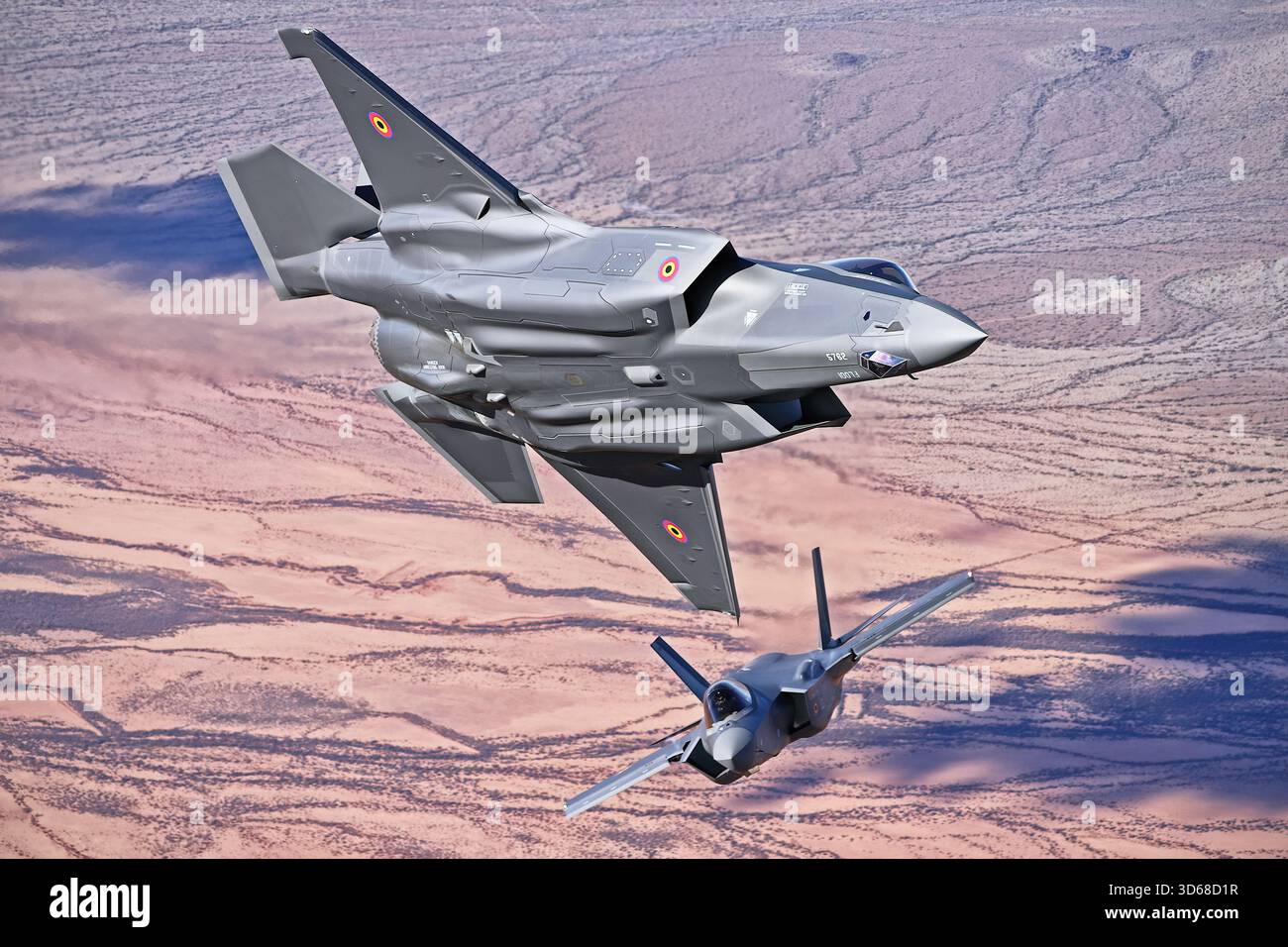 Belgian Air Force F-35A Lightning II during an early-season air-to-air ...