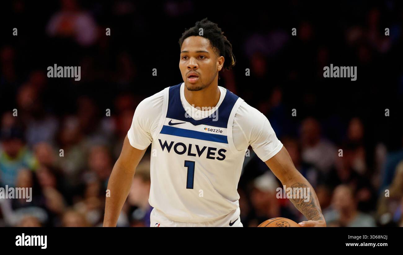 Minnesota Timberwolves guard Terrence Shannon Jr. brings the ball ...