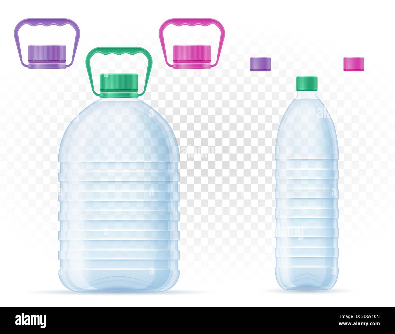 plastic bottle for water cartoon stock vector illustration isolated on white background Stock Vector