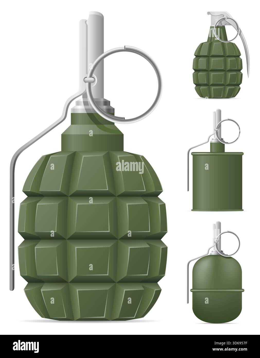 hand grenade bomb weapon catoon stock vector illustration isolated on ...