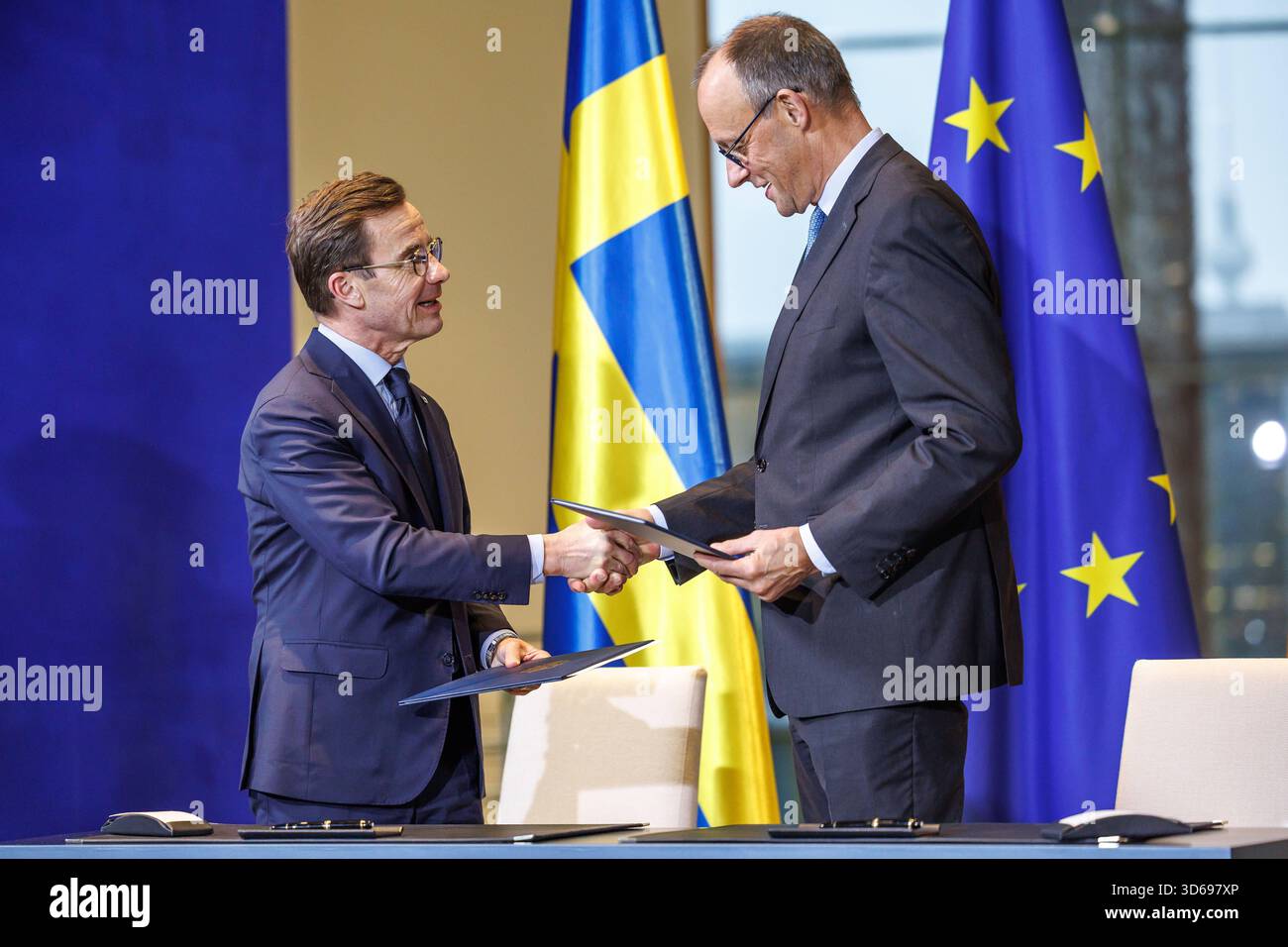 Unterzeichnung Der Deutsch schwedischen Innovationspartnerschaft Und 