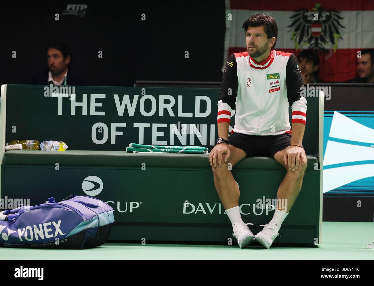 Tennis davis cup italy vs austria bologna captain jurgen melzer aut italy november felice calabro Tennis davis cup italy vs austria bologna captain jurgen melzer aut italy november felice calabro