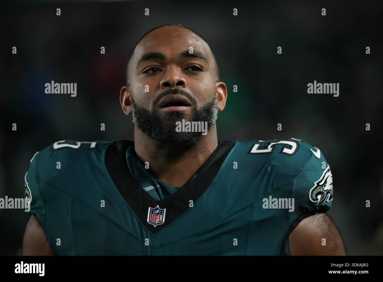 Philadelphia Eagles' Brandon Graham walks to the sidelines before the