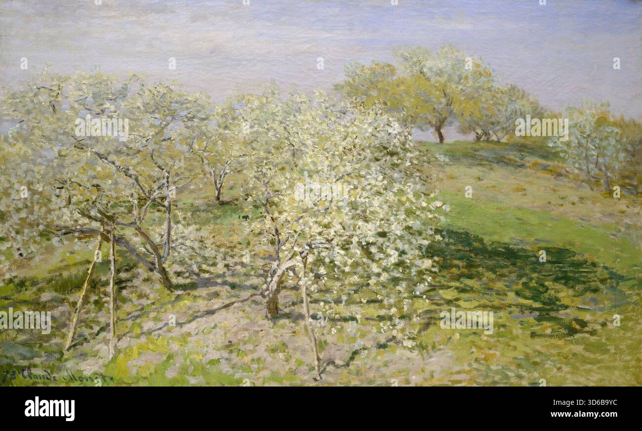Claude monet trees in bloom hi-res stock photography and images