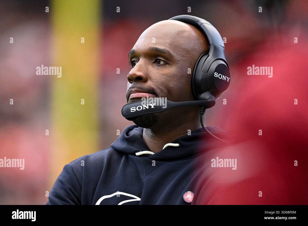 Houston Texans head coach DeMeco Ryans looks on during the second ...