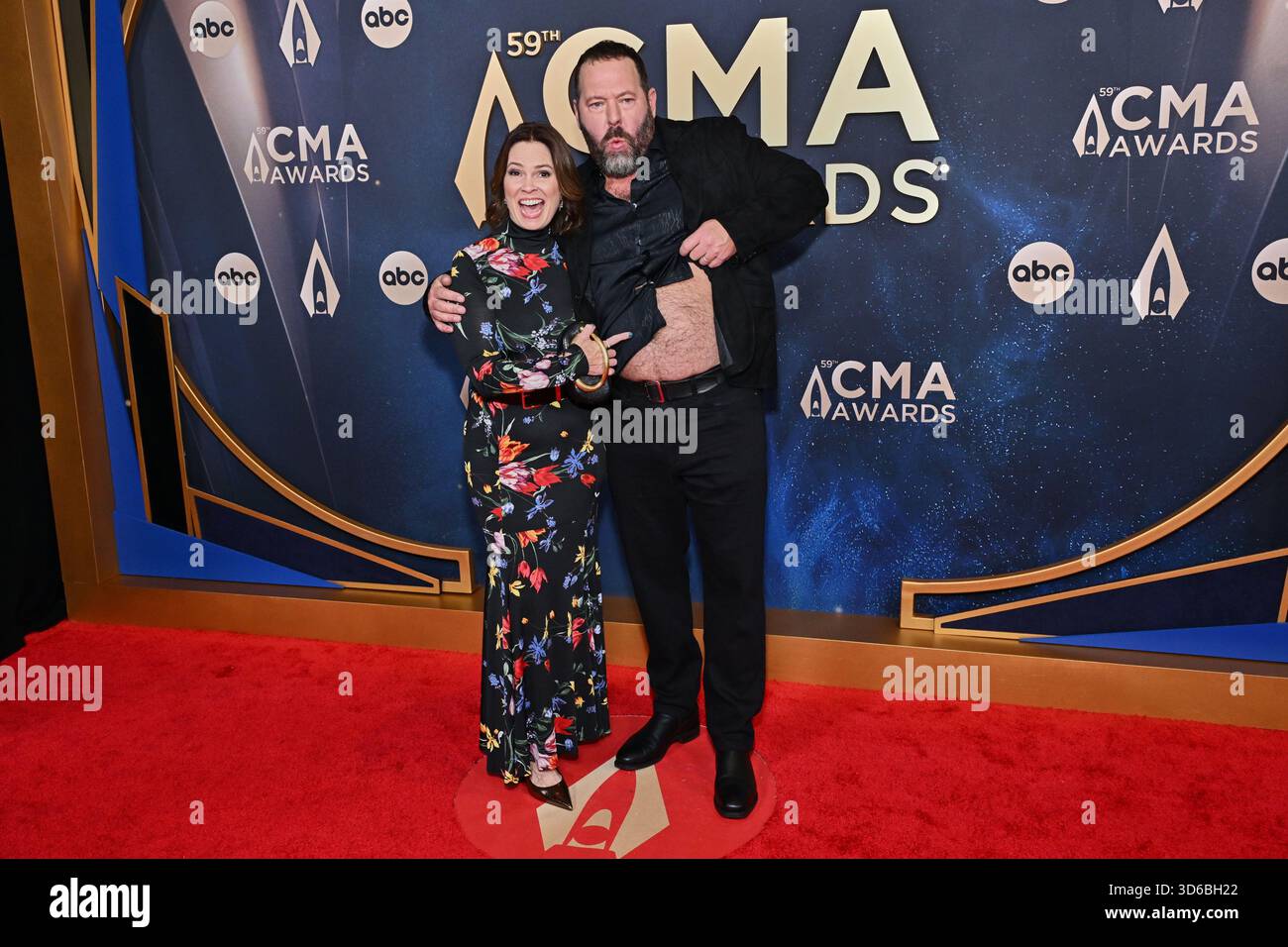 LeeAnn Kreischer, left, and Bert Kreischer arrive at the 59th Annual ...