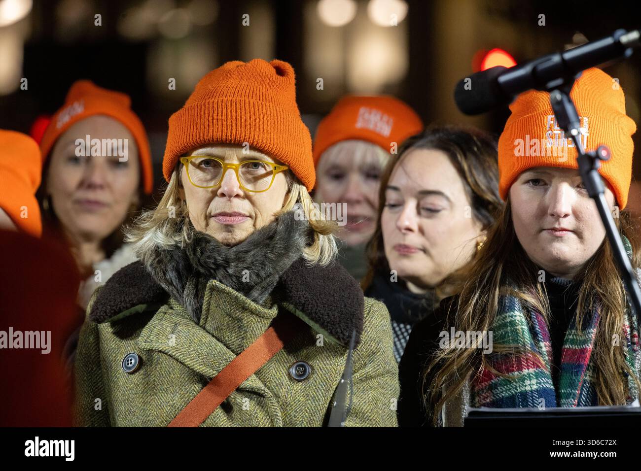 London, UK, 19th November 2025, Christmas Lights were switched on in Fleet Street by Alexander Armstrong, Snoopy and  Lady Lucy French on the 19th November. It marks the start of Festive Fleet Street Quarter 2025 programme which includes a Snoopy sculpture trail. Featuring 12 artist-designed Snoopy sculptures displayed across the Quarter, this runs until 16th January 2026., Andrew Lalchan Photography/Alamy Live News Stock Photo