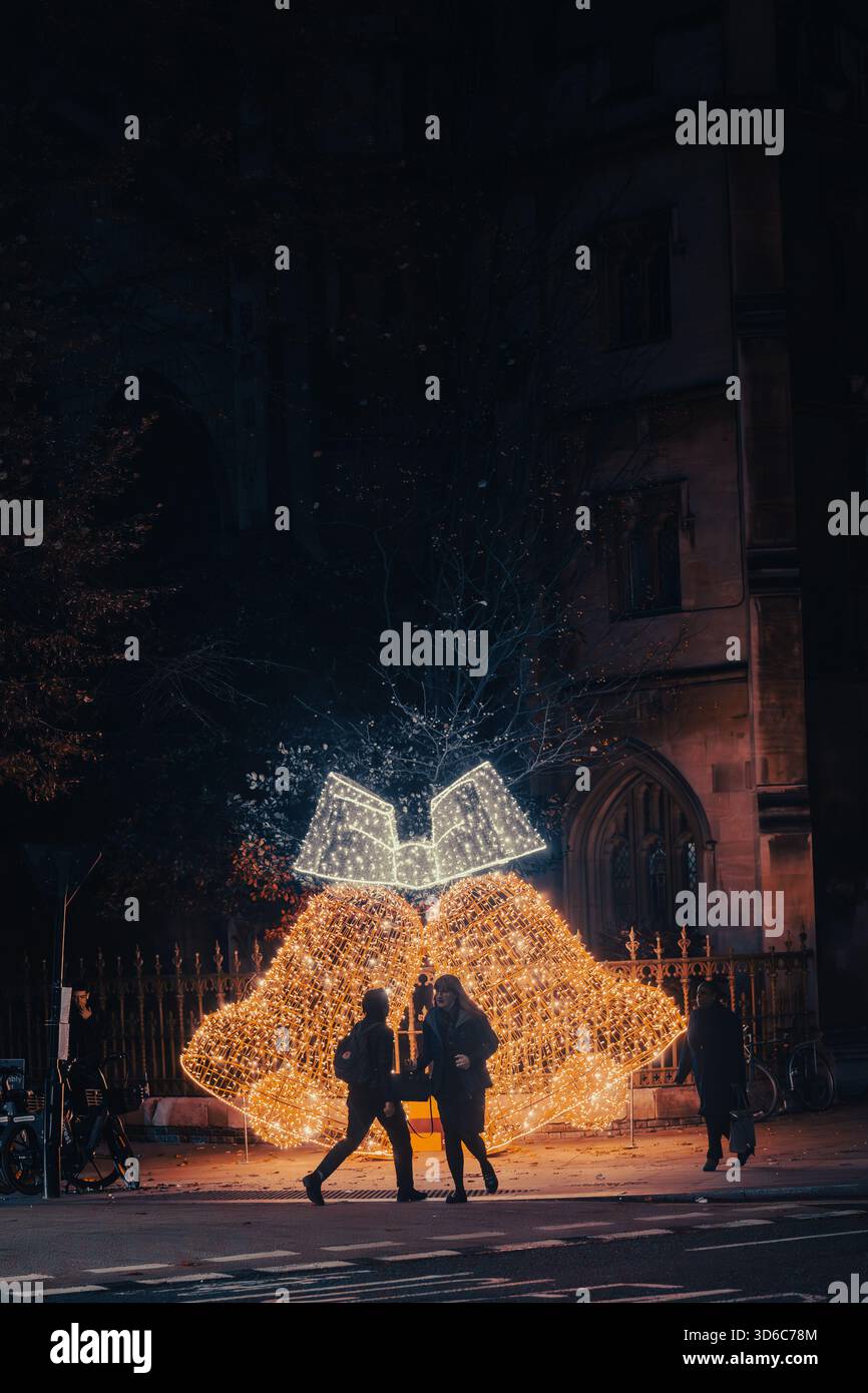 London, UK, 19th November 2025, Christmas Lights were switched on in Fleet Street by Alexander Armstrong, Snoopy and  Lady Lucy French on the 19th November. It marks the start of Festive Fleet Street Quarter 2025 programme which includes a Snoopy sculpture trail. Featuring 12 artist-designed Snoopy sculptures displayed across the Quarter, this runs until 16th January 2026., Andrew Lalchan Photography/Alamy Live News Stock Photo