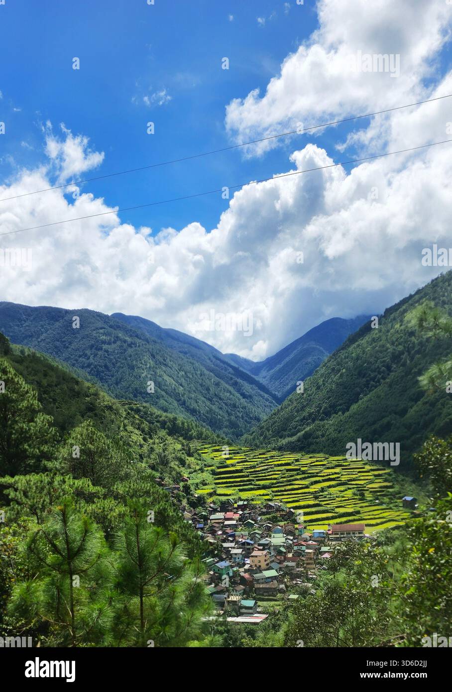 Bayyo Rice Terraces, Bontoc, Mountain Province, Philippines. - Smartphone Captured Stock Image