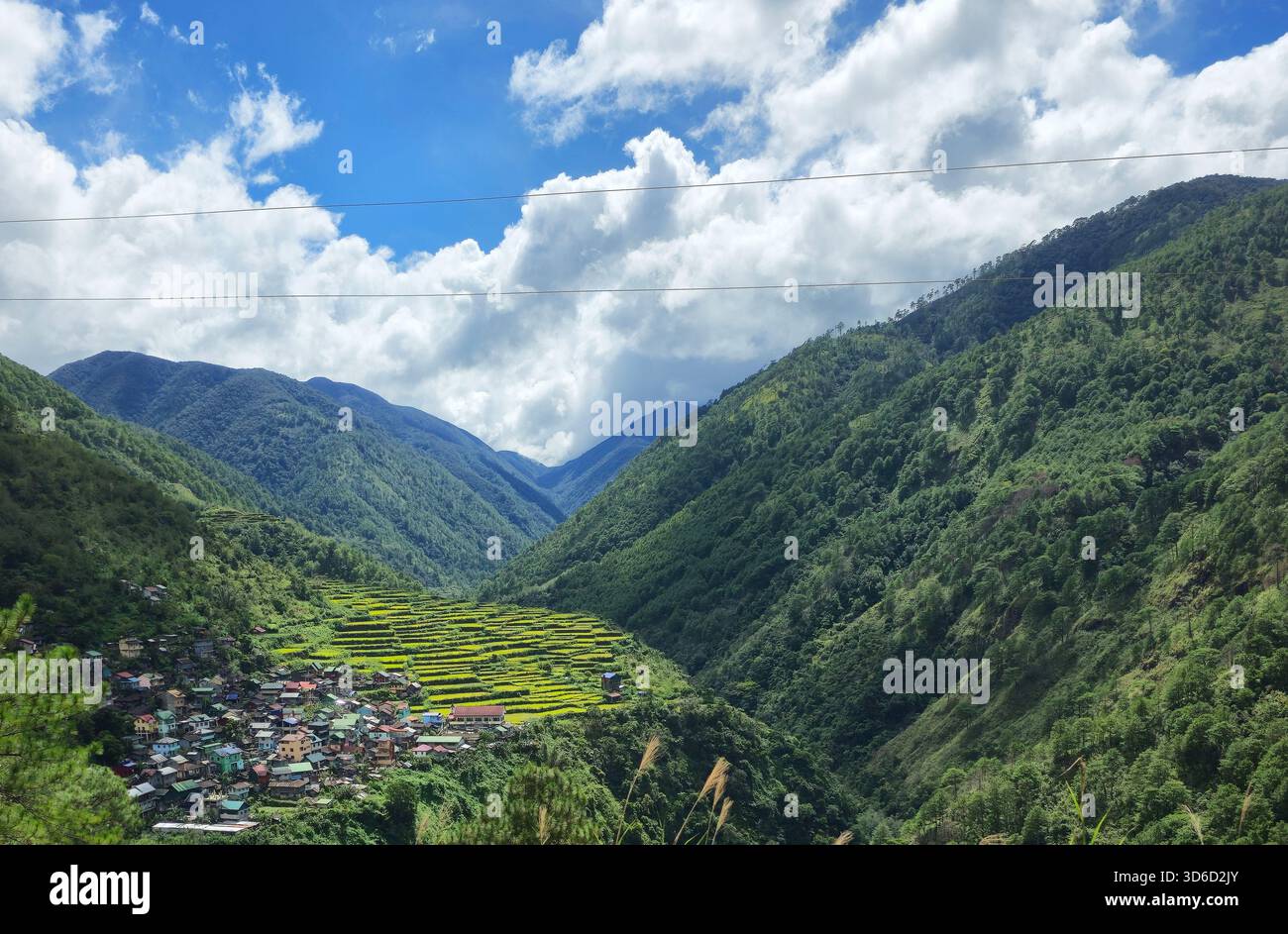 Bayyo Rice Terraces, Bontoc, Mountain Province, Philippines. - Smartphone Captured Stock Image