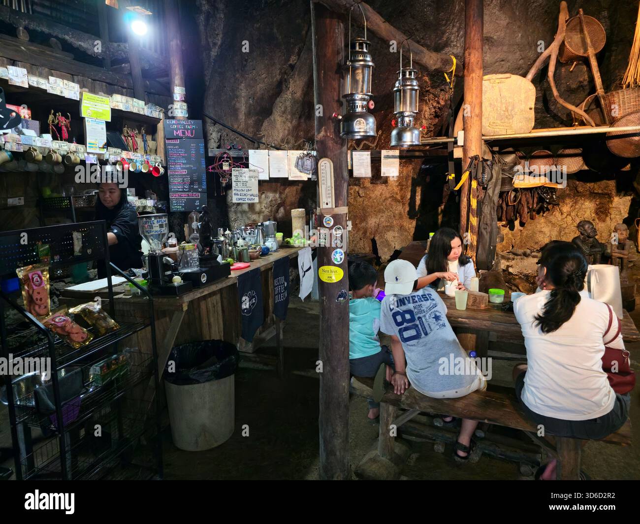 The Echo Valley Farm café in Sagada, Philippines. - Smartphone Captured Stock Image