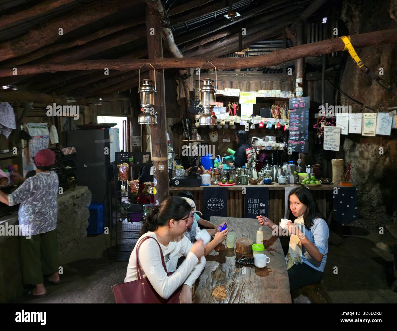 The Echo Valley Farm café in Sagada, Philippines. - Smartphone Captured Stock Image