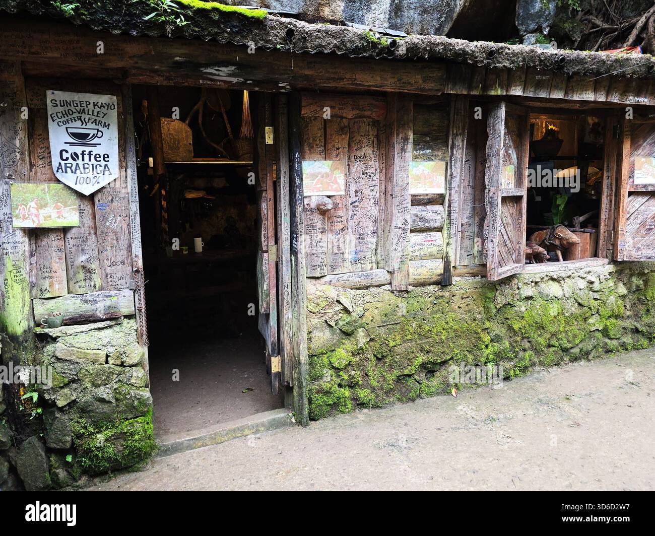 The Echo Valley Farm café in Sagada, Philippines. - Smartphone Captured Stock Image