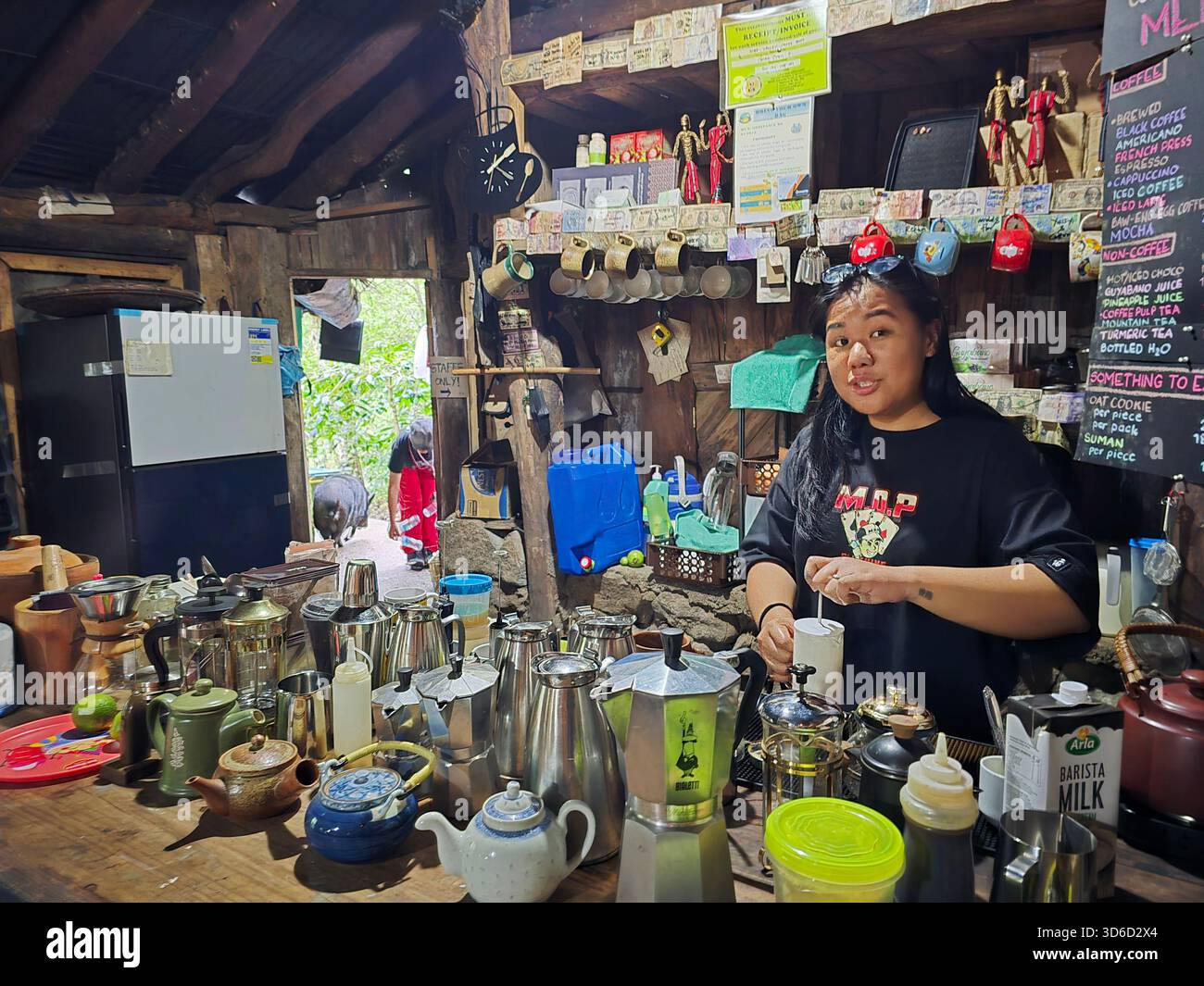 The Echo Valley Farm café in Sagada, Philippines. - Smartphone Captured Stock Image