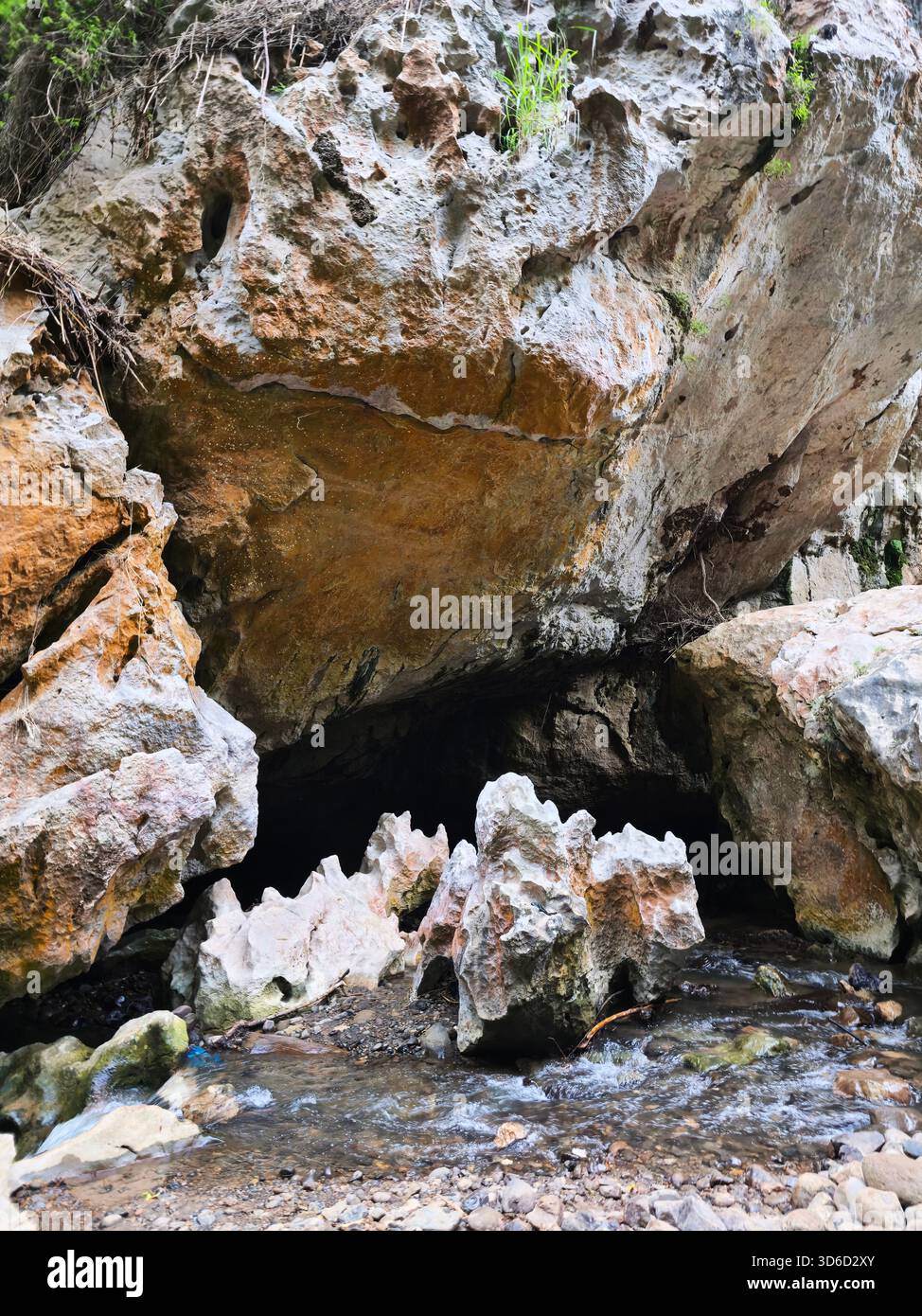 Beautiful karst caves at the Echo Valley, Sagada, Philippines. - Smartphone Captured Stock Image