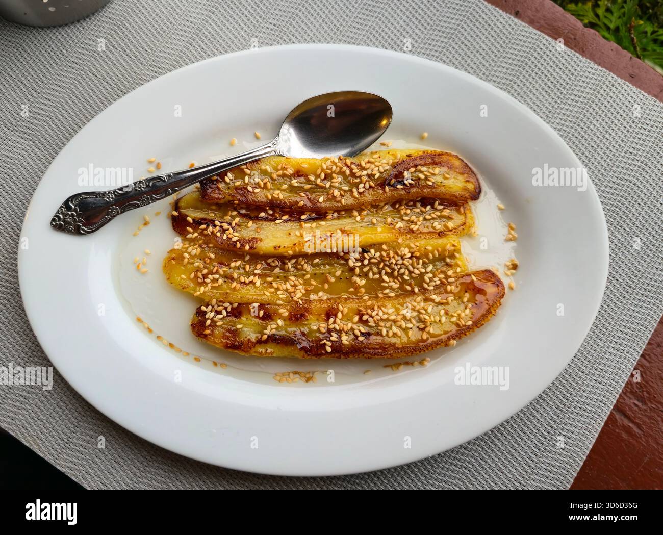 Filipino style Fried Bananas. Banaue, Mountain Province, Philippines. - Smartphone Captured Stock Image