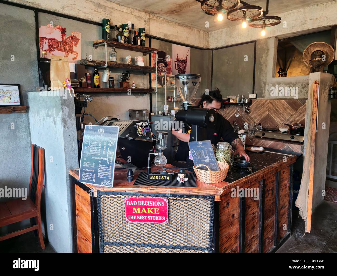 The Friends Cafe in Banaue, Mountain Province, Philippines. - Smartphone Captured Stock Image