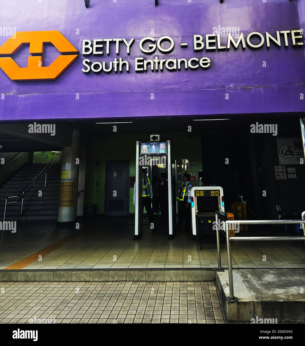 Betty Go - Belmonte LRT 2 station on Aurora Blvd in Quezon City, Philippines. - Smartphone Captured Stock Image