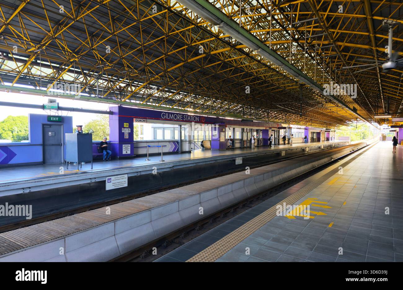 Gilmor station in Quezon City, Metro Manila, Philippines. - Smartphone Captured Stock Image