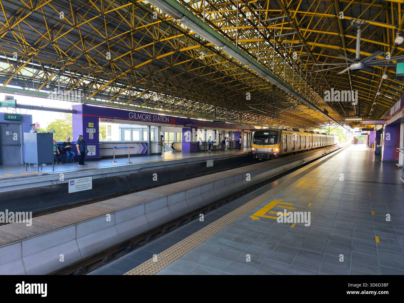 Gilmor station in Quezon City, Metro Manila, Philippines. - Smartphone Captured Stock Image