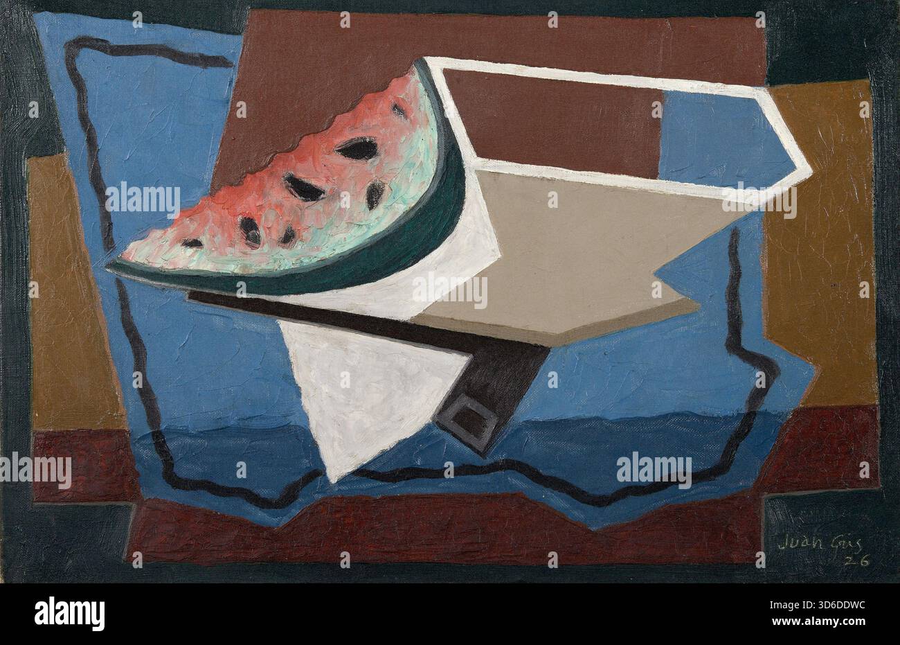"La tranche de past?que / The slice of watermelon  (1926).  Juan Gris (Spanish, 1887-1927)" Stock Photo