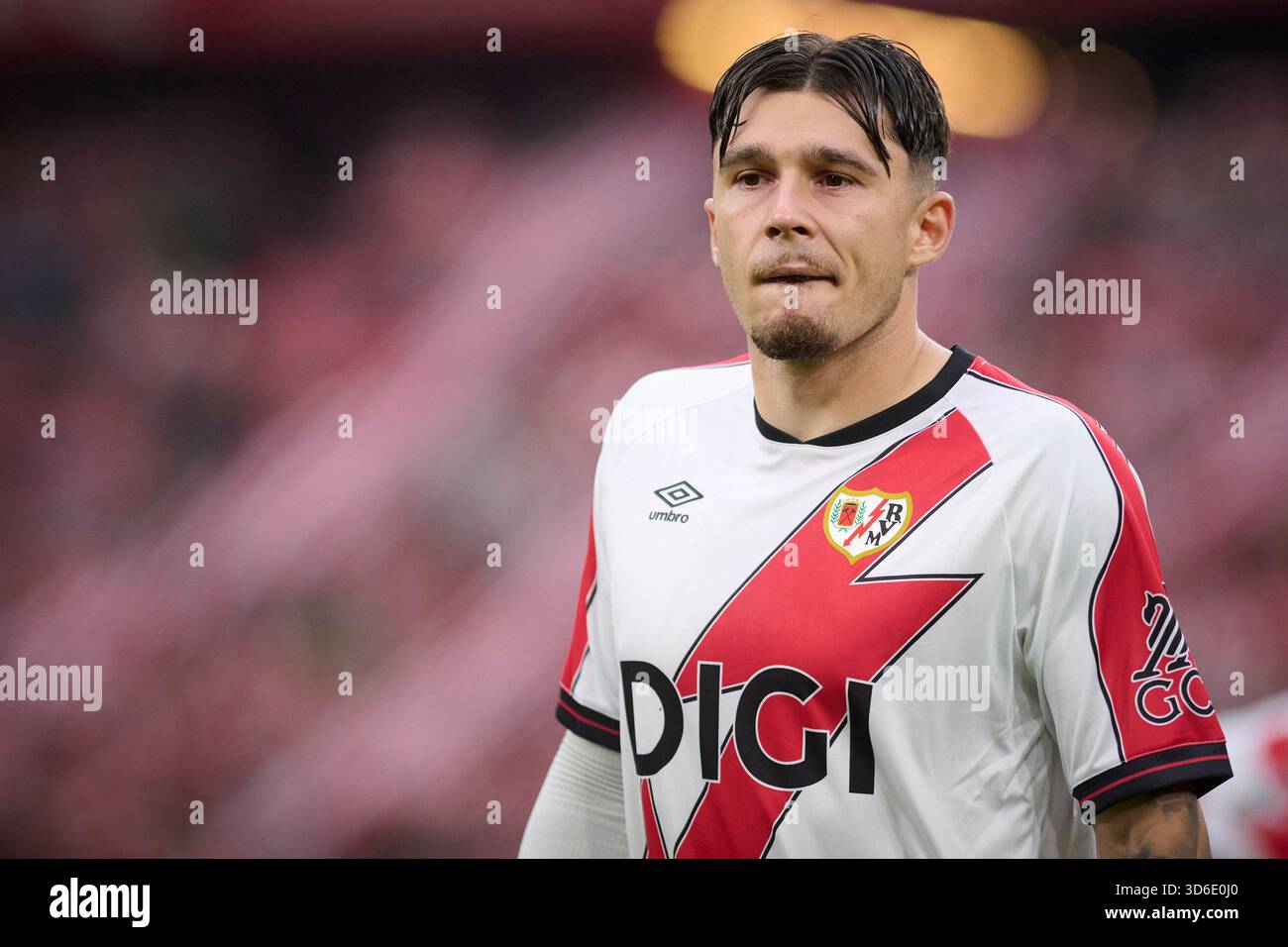 Rayo Vallecano's Andrei Ratiu during La Liga match. August 25 ,2025 ...