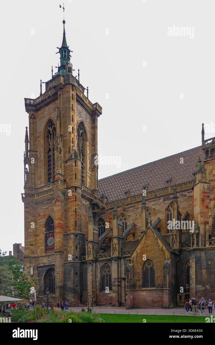 France, Alsace region, Colmar, St Martins church or Eglise Saint-Martin ...