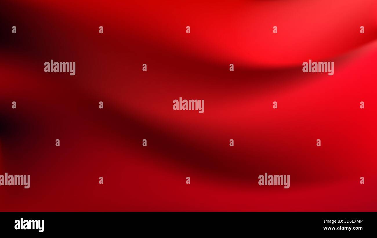Soft red bg with dynamic satin waves. Dark interior room wall Stock ...