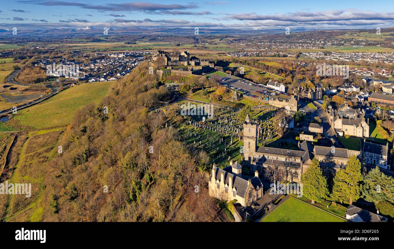Holy Rude Castle Stirling Castle Scotland view over Church of the Holy Rude Cowanes ...