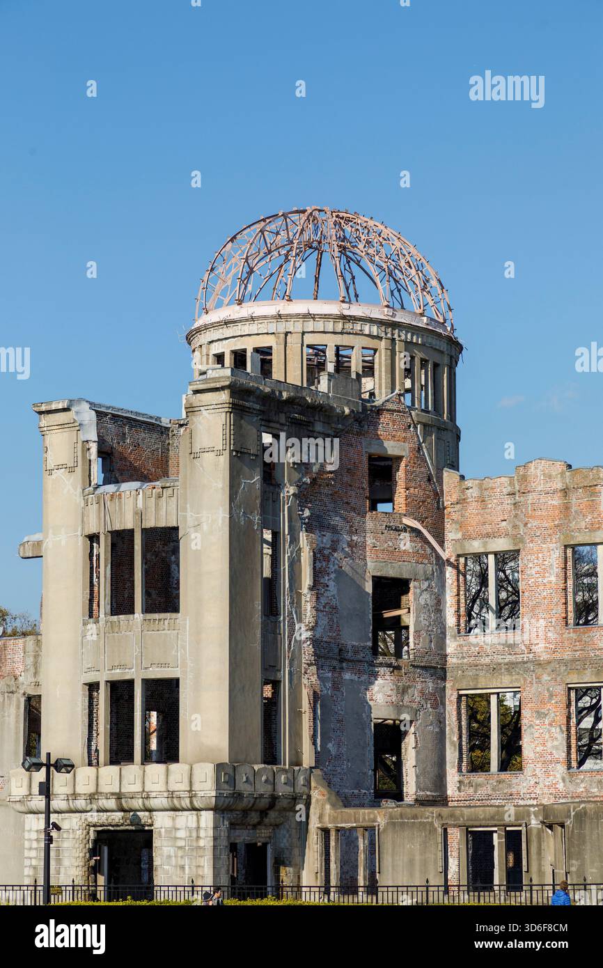Hiroshima Peace Memorial, Atomic Bomb Dome, Hiroshima Peace Memorial Park, Japan Stock Photo