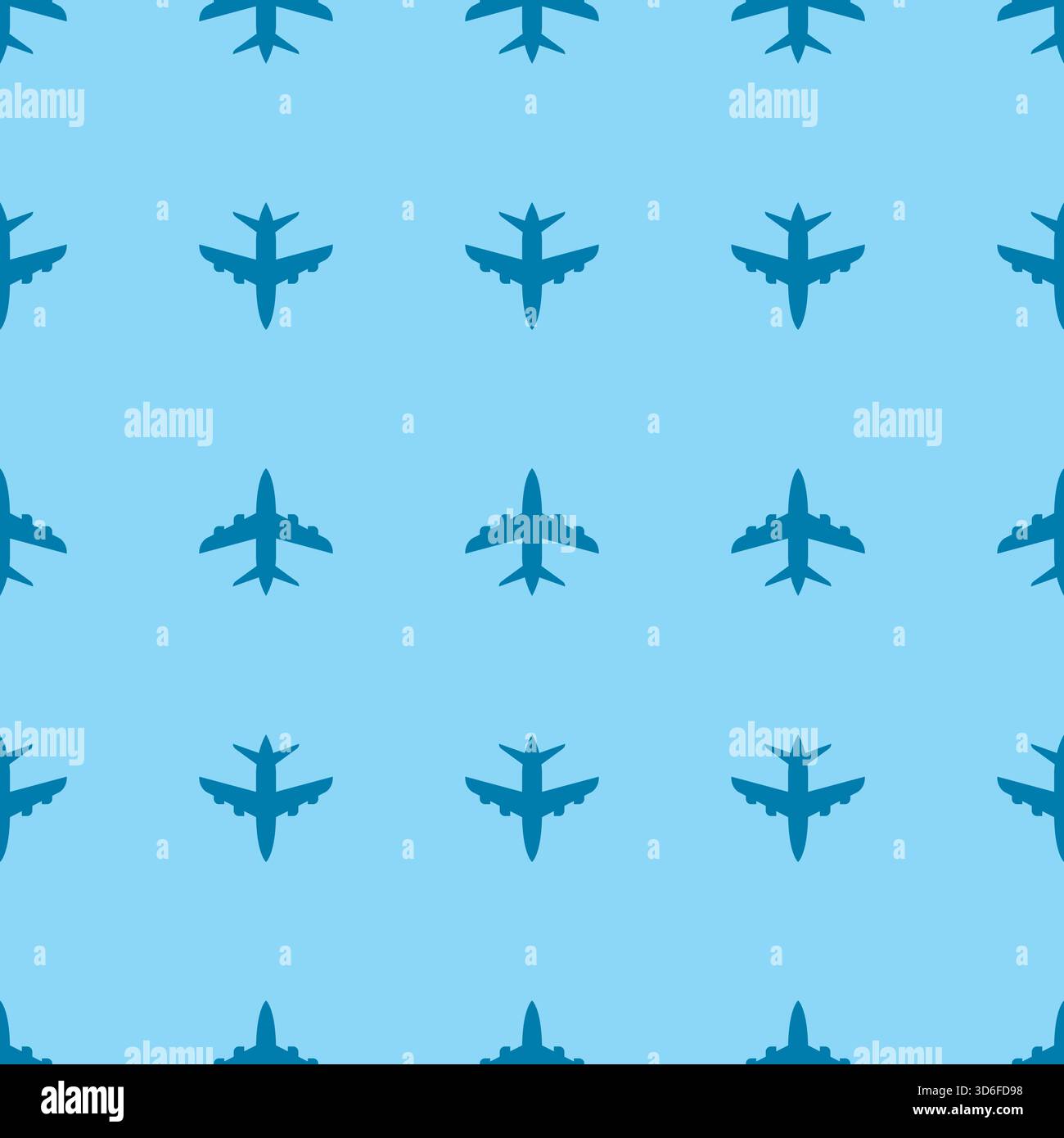 Airplane seamless pattern background vector Stock Vector