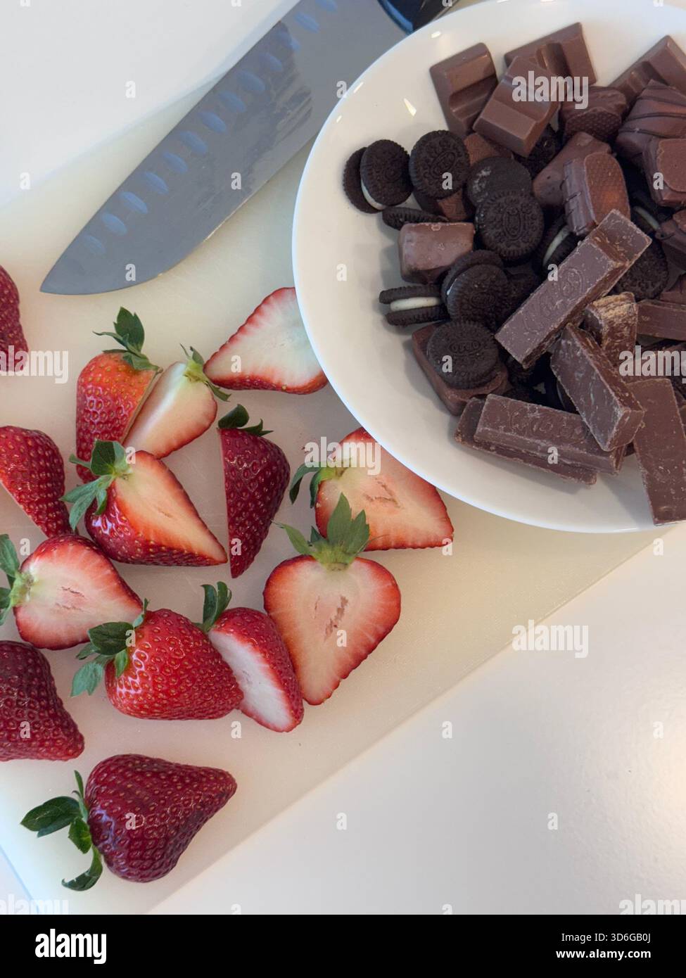 Strawberry and chocolate - Smartphone Captured Stock Image