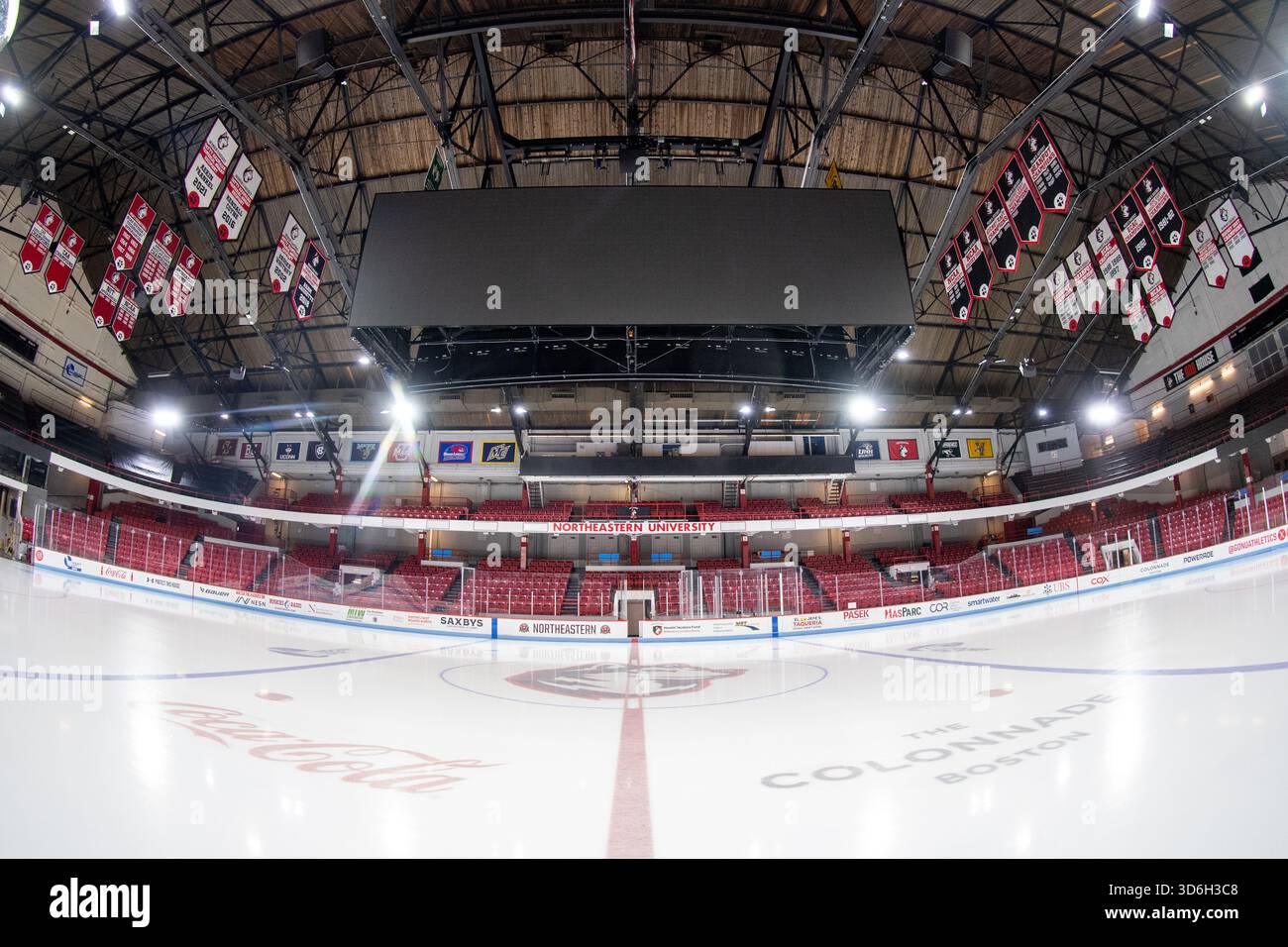 BOSTON, MA - OCTOBER 29: A general view of the ice rink on October 29 ...