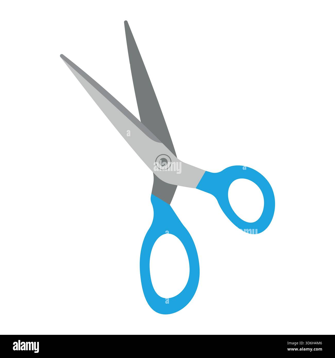 Sewing scissors. Isolated white background. Vector illustration. Hand-drawn. Stock Vector