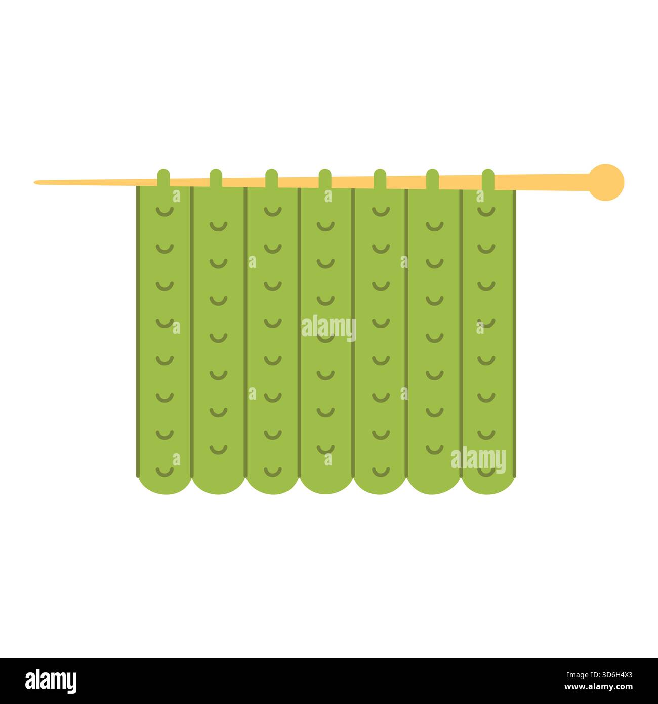 Crochet knitting. Isolated white background. Vector illustration. Hand-drawn. Stock Vector