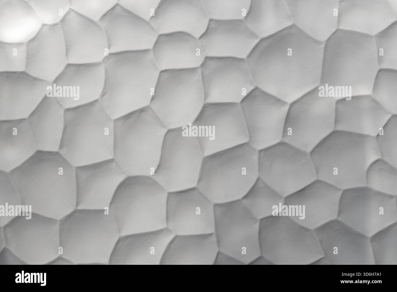 Polygon grey mosaic background, hexagon backdrop, polygonal structure design Stock Photo