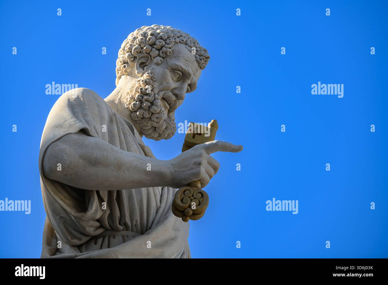 Peter In Rome The statue of Saint Peter in front of Saint Peter's Basilica in the ...