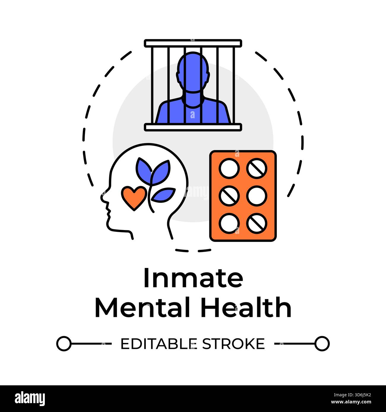 Inmate wellbeing Stock Vector Images - Alamy