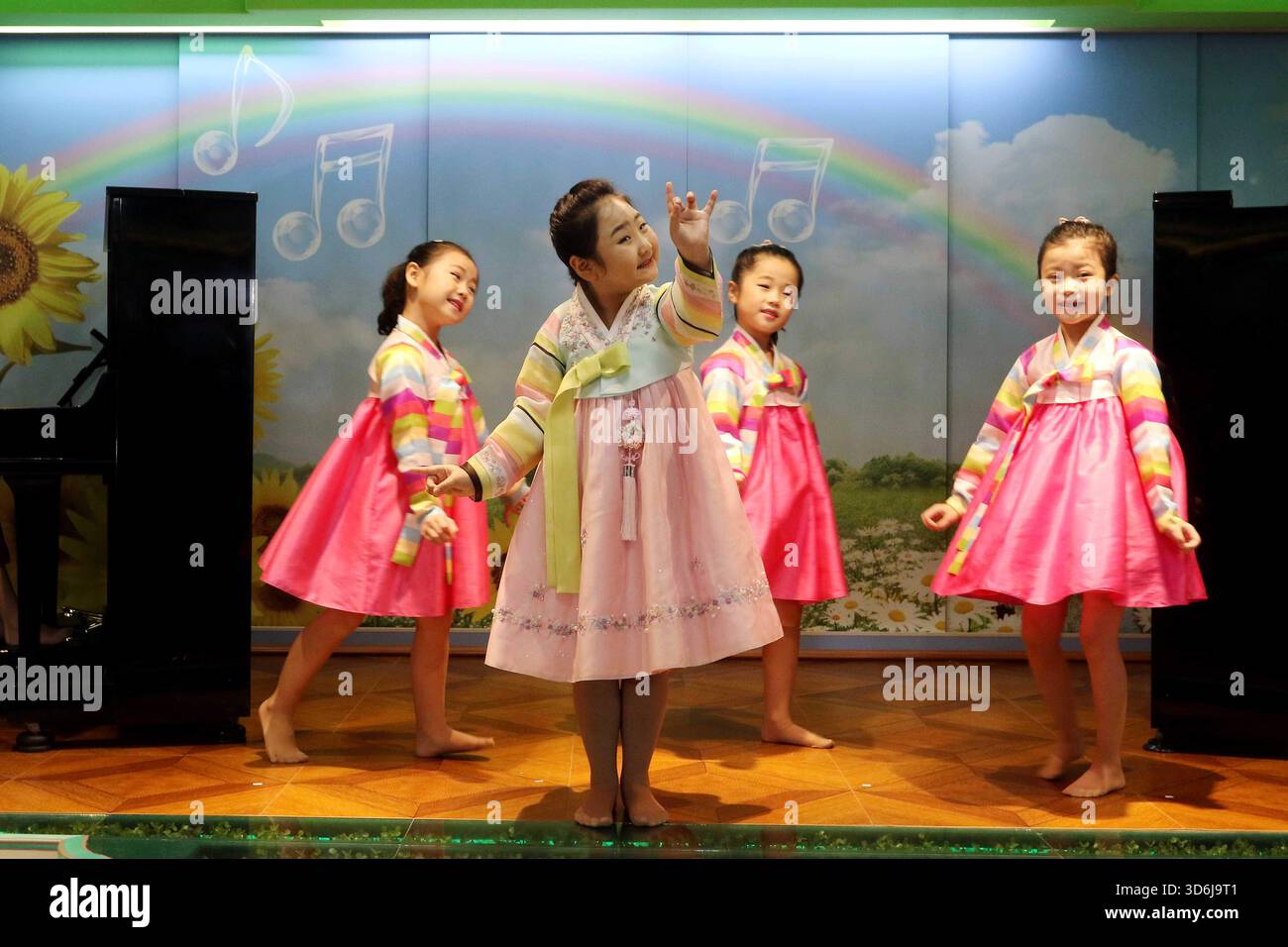 Children show a performance on the occasion of Child Health Day at the ...
