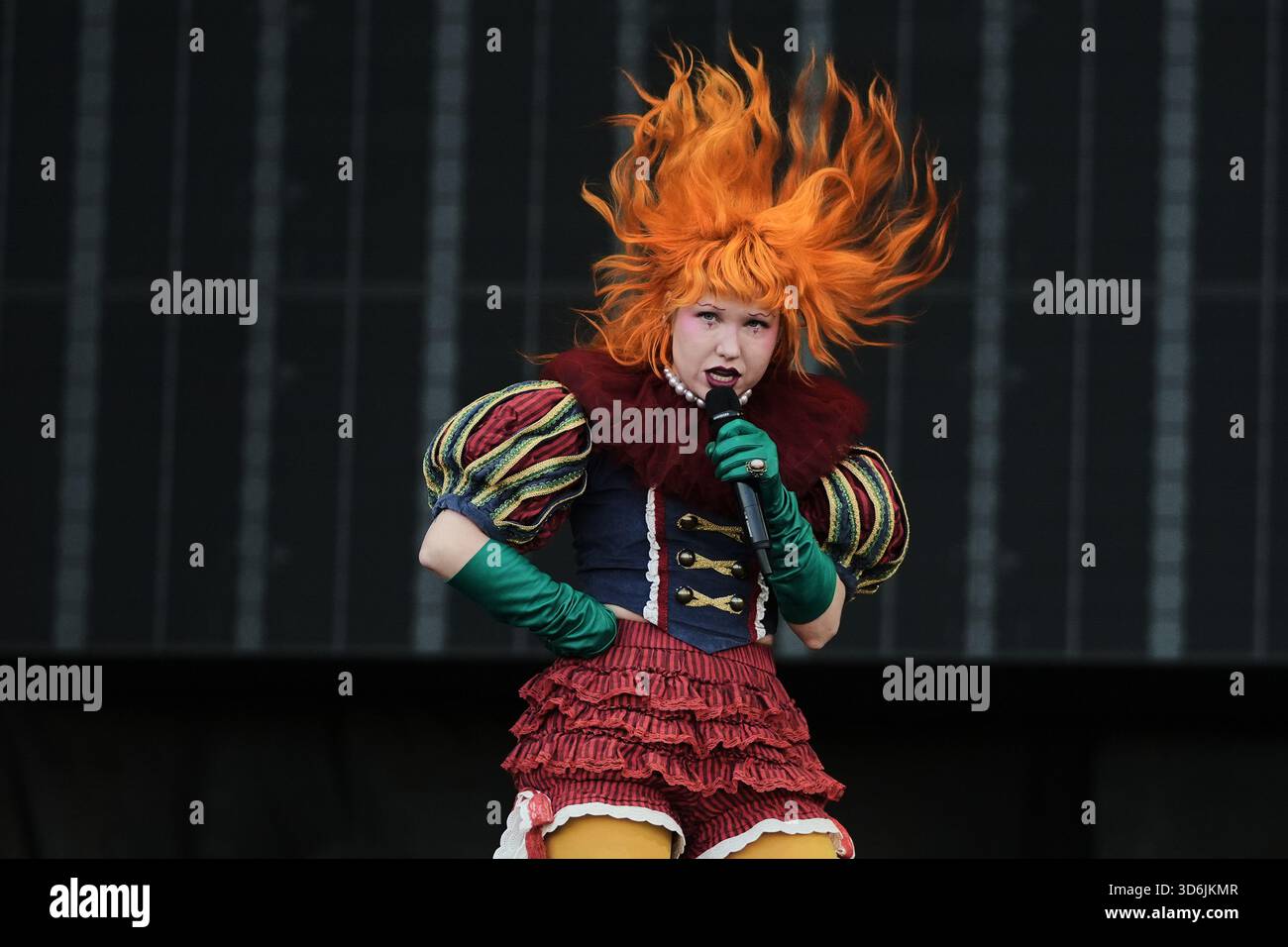 FILE - Michelle Buzz, of the U.S. pop duo Haute & Freddy, performs ...