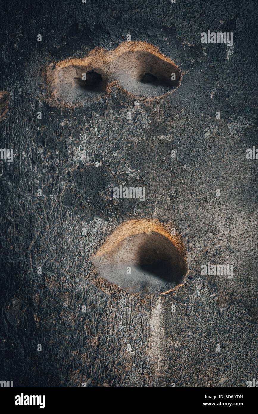 Close up of old decayed wall Stock Photo