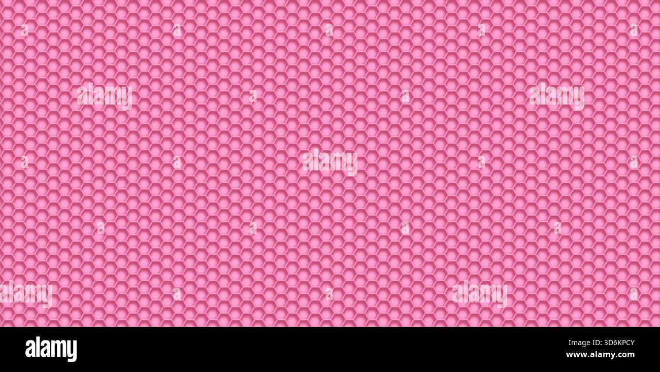 abstract smooth 3D volume hexagonal honeycomb grid mesh seamless background Stock Photo