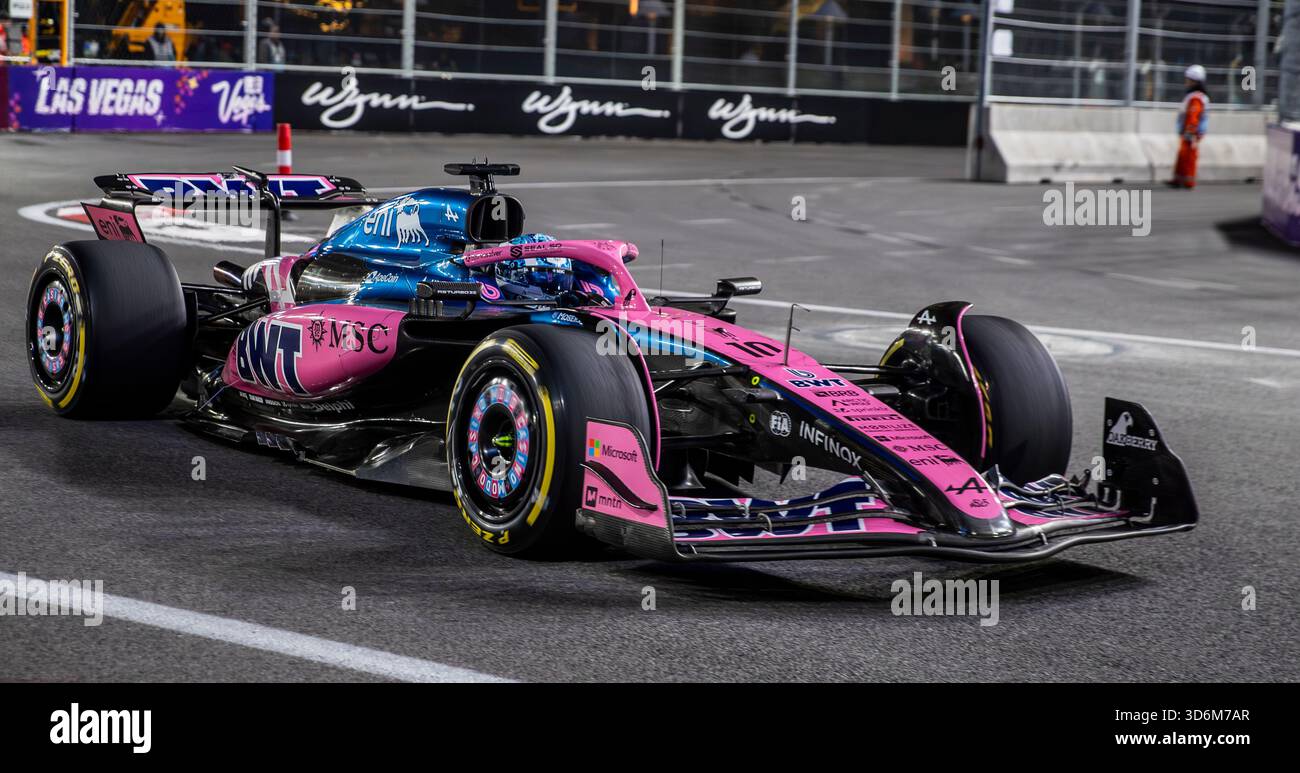 Gasly Driver November 20 2025 Las Vegas NV, U.S.A. Alpine driver Pierre Gasly (10 ...