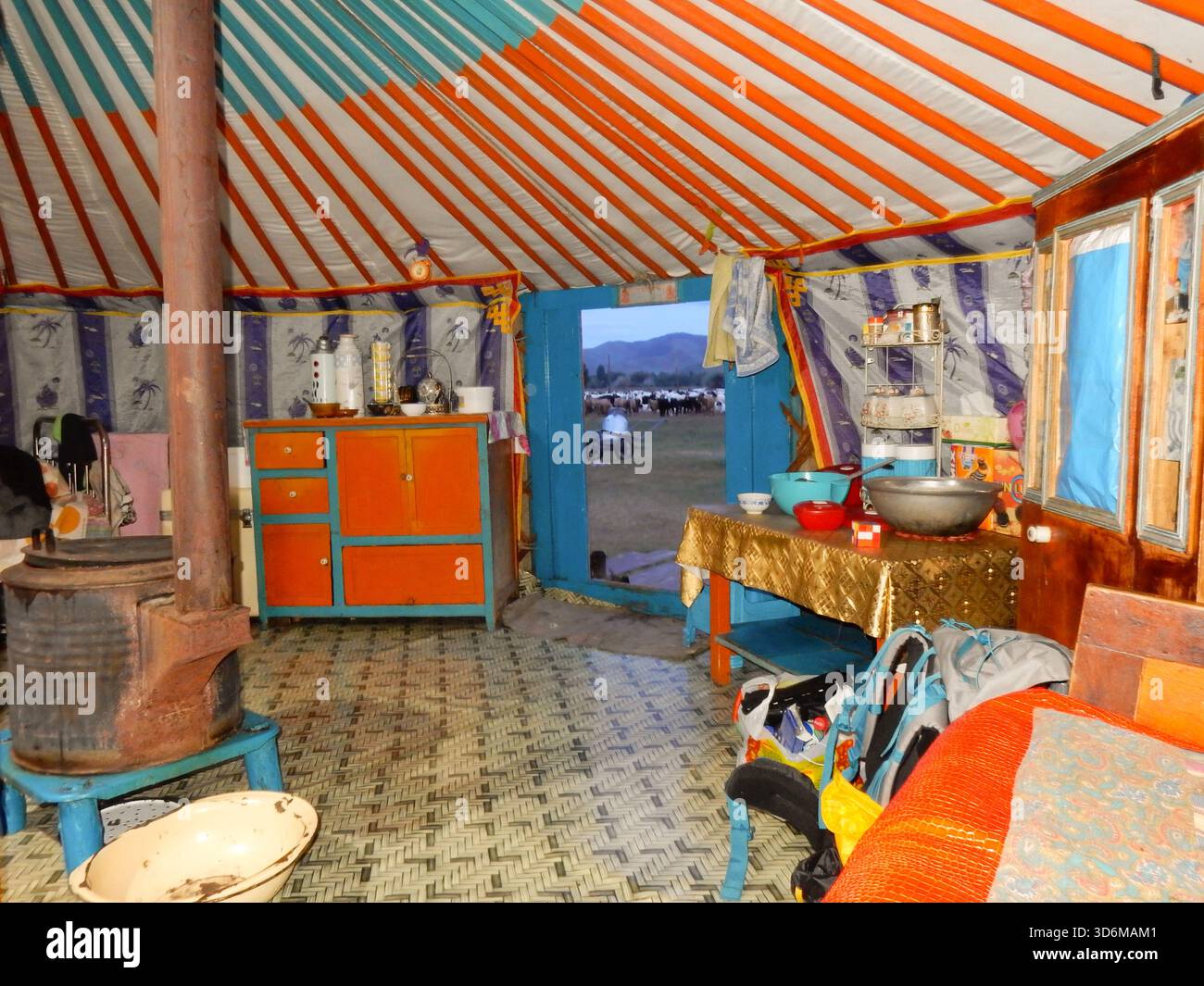 Mongolia yurt inside hi-res stock photography and images - Alamy