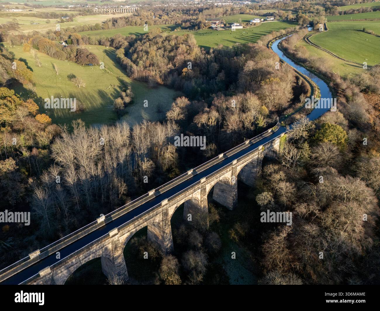 The Avon Aqueduct on the Union Canal near Linlithgow Scotland Stock Photo