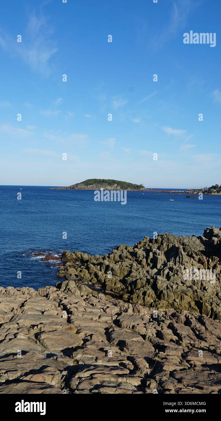 Tojinbo Cliffs – Dramatic Basalt Coastline of Fukui, Japan Stock Photo ...